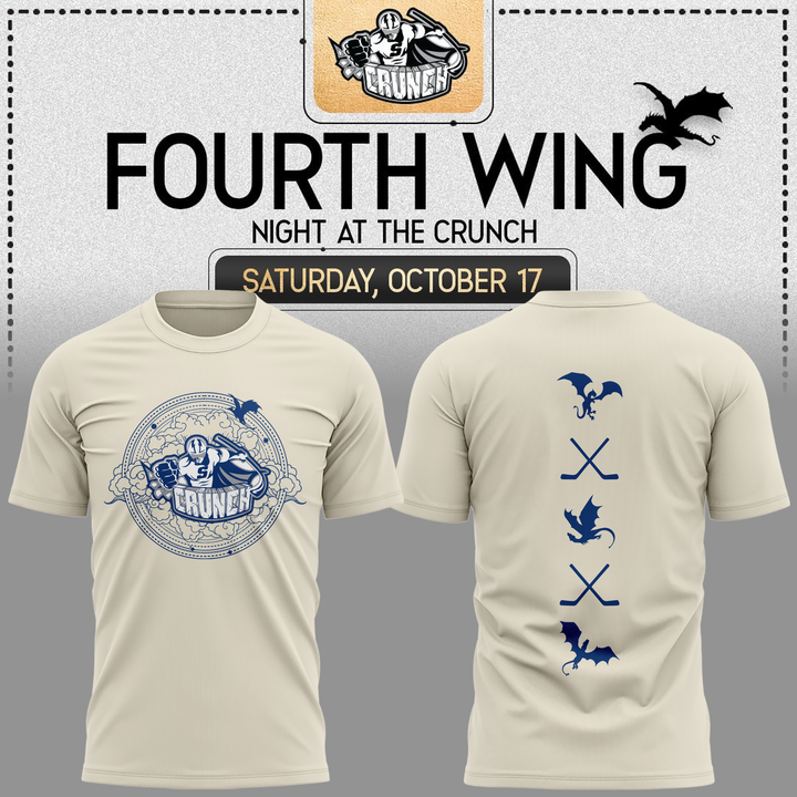 Limited Edition Syracuse Crunch Fourth Wing Night T-Shirt 2026