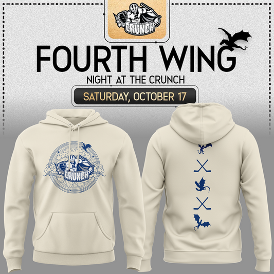 Limited Edition Syracuse Crunch Fourth Wing Night Hoodie 2026