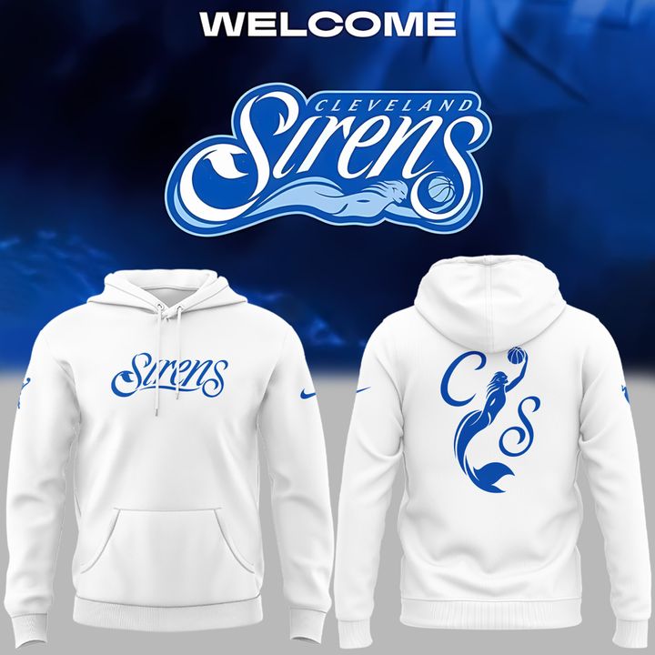 Cleveland Sirens  White Hoodie