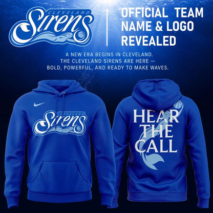 (Update Version) Cleveland Sirens Blue Hoodie