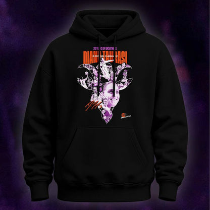 2026 New Diana Taurasi’s Hoodie Black Signature Print for Phoenix Mercury fans