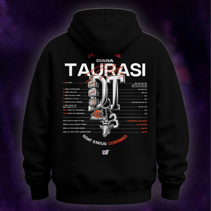 2026 New Diana Taurasi’s Hoodie Black Signature Print for Phoenix Mercury fans