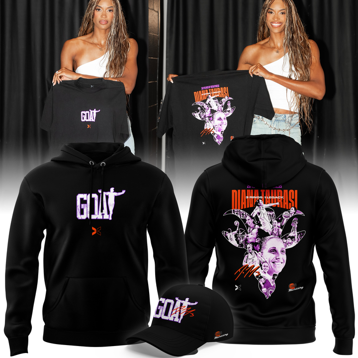2026 New Diana Taurasi’s Hoodie Signature Print for Phoenix Mercury fans