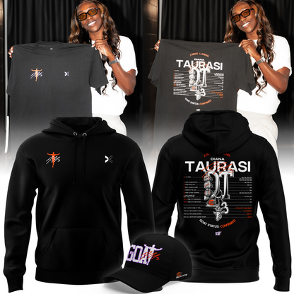 2026 New Diana Taurasi’s Hoodie Signature Print for Phoenix Mercury fans.