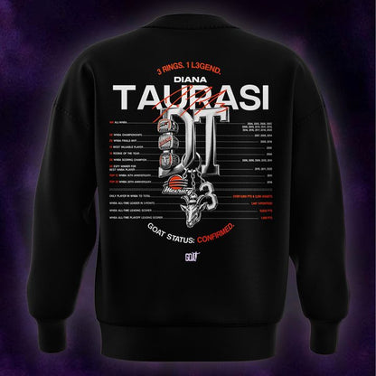 2026 New Diana Taurasi’s Sweatshirt Black Signature Print for Phoenix Mercury fans