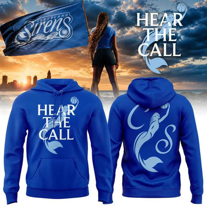 Unisex Royal Blue Cleveland Sirens "HEAR THE CALL" Hoodie