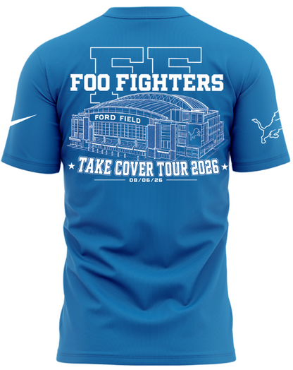 1. Foo Fighters Detroit Take Cover Tour 2026 T-Shirt