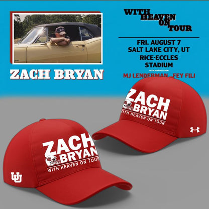 Perfect Hoodie Zach Bryan x Utah Utes Football - With Heaven On Tour 2026 Hoodie