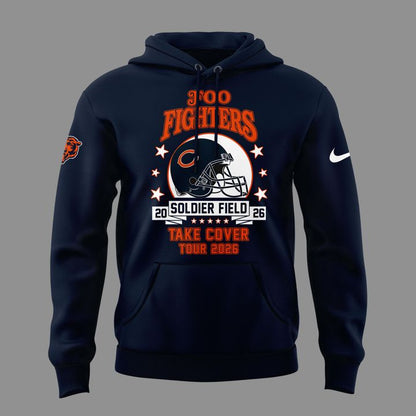 02.46. Special 2026 Foo Fighters x Chicago Bears - Take Cover Tour 2026 Hoodie