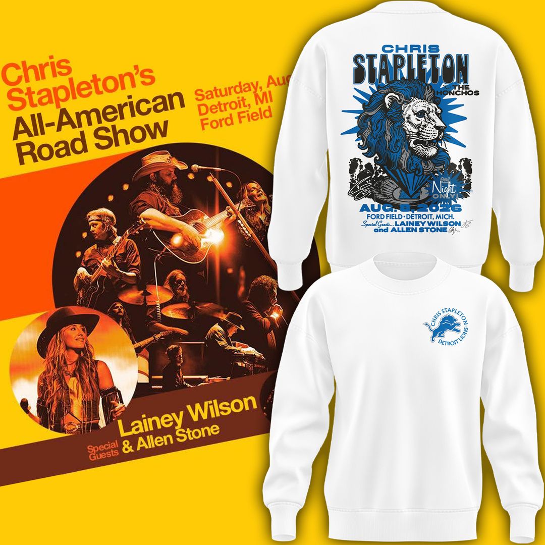 Limited Edition “All-American Road Show” in Ford Field,MI Sweatshirt
