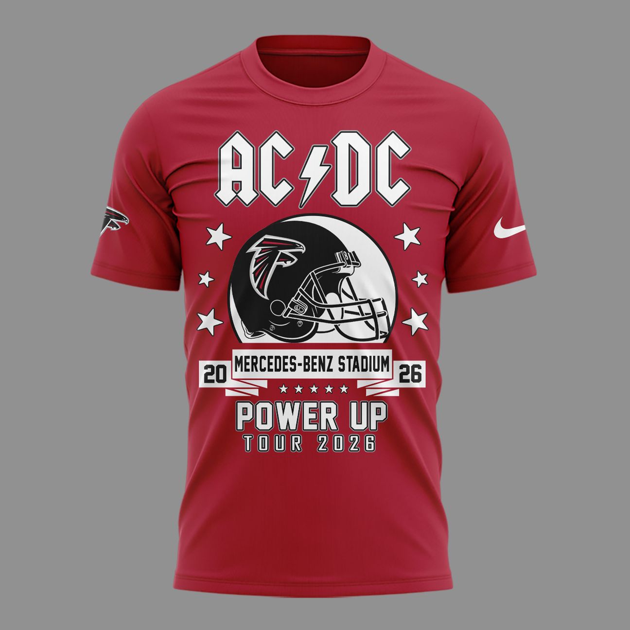 01. New Shirt AC/DC x Atlanta Falcons - Power Up Tour 2026 T-Shirt