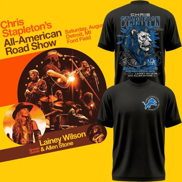 Limited Edition “All-American Road Show” in Ford Field,MI Tshirt