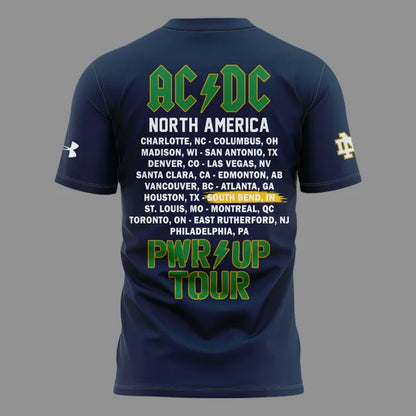 Newest Shirt AC/DC x Notre Dame Football - Power Up Tour 2026 T-Shirt