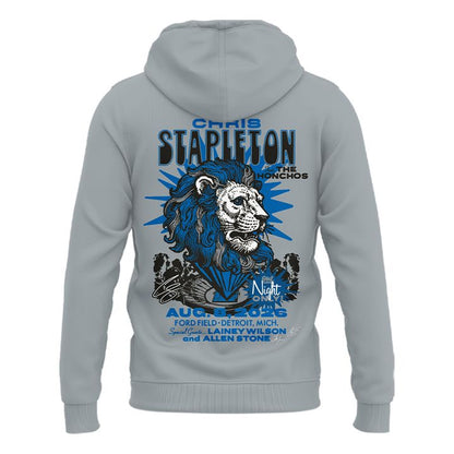 Limited Edition Chris Stapleton x Detroit Lions Event Zip-Hoodie Gray
