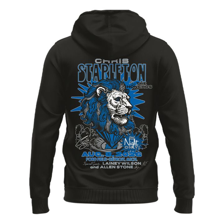 Limited Edition Chris Stapleton x Detroit Lions Event Zip-Hoodie Black