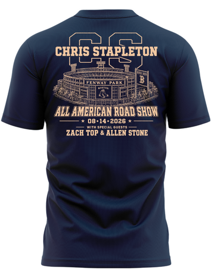 Limited Edition Chris Stapleton x Fenway Park – All-American Road Show 2026 T-Shirt