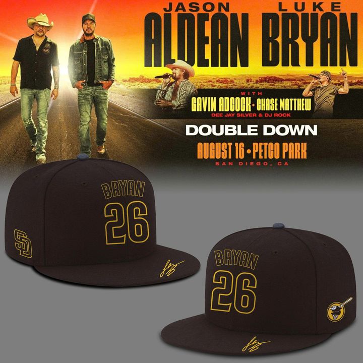 Limited Edition Cap Signature Print San Diego Padres x Luke Bryan “DOUBLE DOWN TOUR 2026”