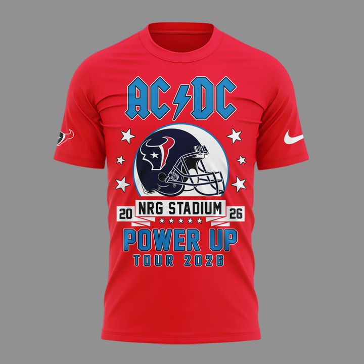 001.18. Special 2026 AC/DC x Houston Texans - Power Up Tour 2026 T-Shirt