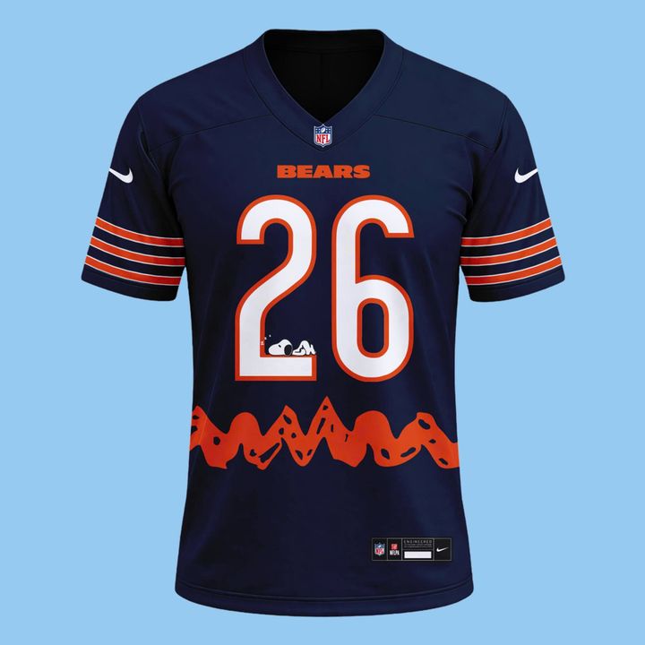 2026 Limited Edition Chicago Bears x Peanuts Football Jersey.