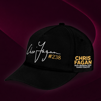 Brisbane Lions- Chris Fagan Milestone Hat - Black