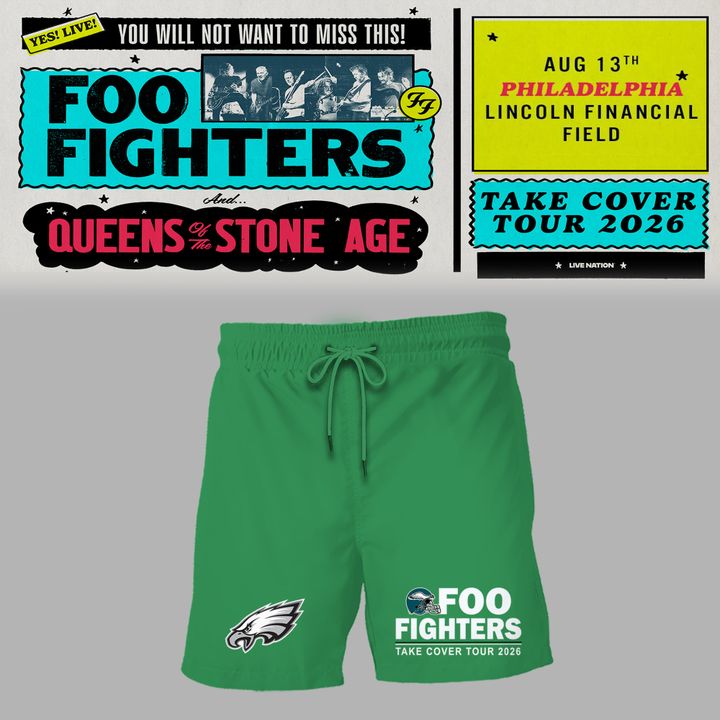 02.23. Special Foo Fighters x Philadelphia Eagles - Take Cover Tour 2026 T-Shirt