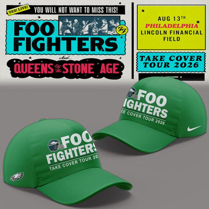 02.40. Special 2026 Foo Fighters x Philadelphia Eagles - Take Cover Tour 2026 Hoodie