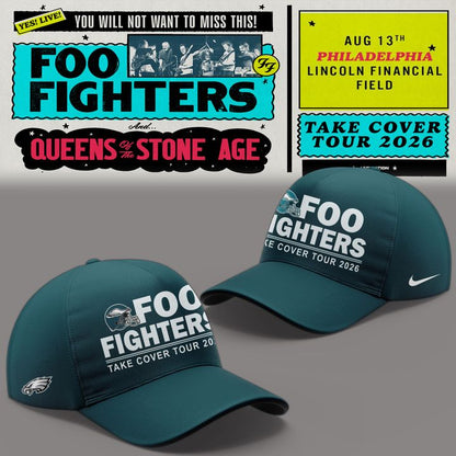 02.25. Limited Edition Foo Fighters x Philadelphia Eagles - Take Cover Tour 2026 Hoodie