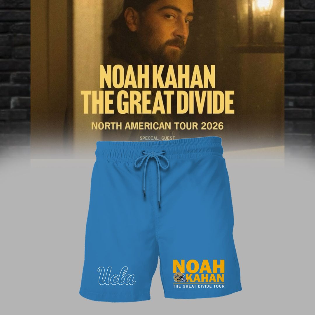 Limited Edition Noah Kahan x UCLA Bruins Football - The Great Divide Tour 2026 T-Shirt