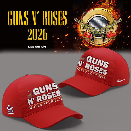01.08. New Shirt Guns N' Roses x St. Louis Cardinals - World Tour 2026 T-Shirt
