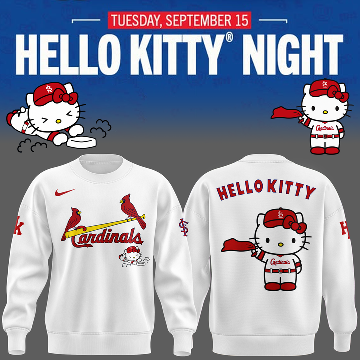 Limited Edition St. Louis Cardinals x Hello Kitty Sweatshirt 2026