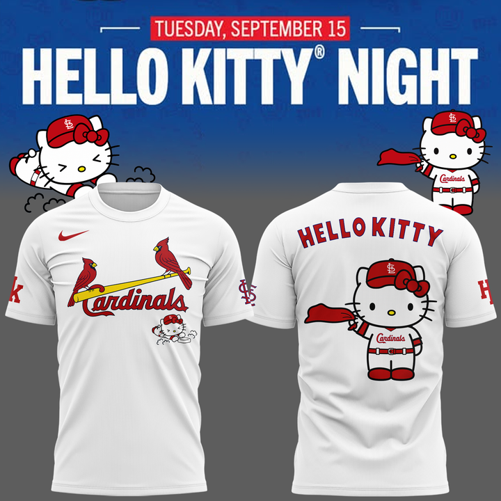 Limited Edition St. Louis Cardinals x Hello Kitty T-Shirt 2026
