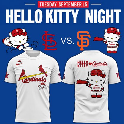 Limited Edition St. Louis Cardinals x Hello Kitty T-Shirt 2026
