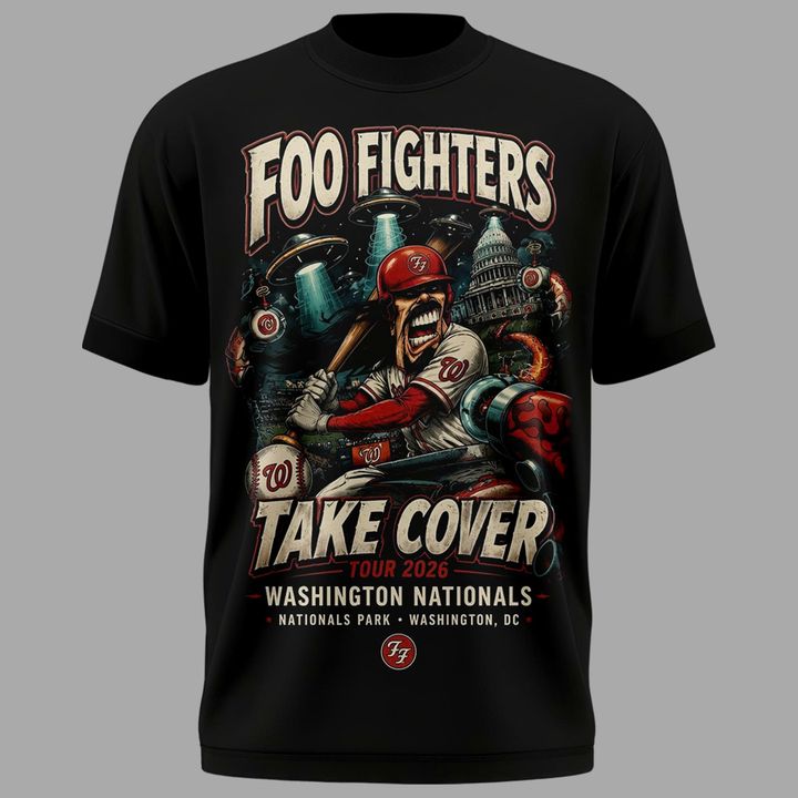 2026 Foo Fighters x Washington Nationals T-Shirt