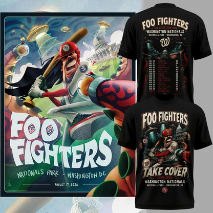 2026 Foo Fighters x Washington Nationals T-Shirt