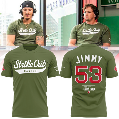 Limited Edition Boston Red Sox "Strike out cancer" Tshirt 2026