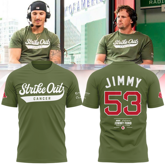 Limited Edition Boston Red Sox "Strike out cancer" Tshirt 2026