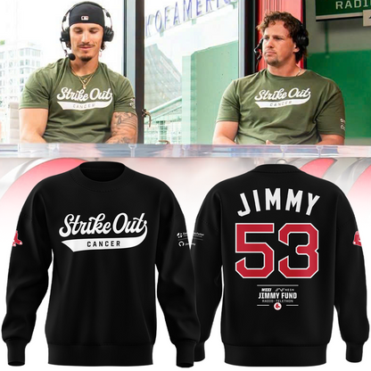 Limited Edition Boston Red Sox "Strike out cancer" Black Sweat 2026