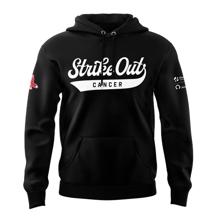 Limited Edition Boston Red Sox "Strike out cancer" Black Hoodie 2026