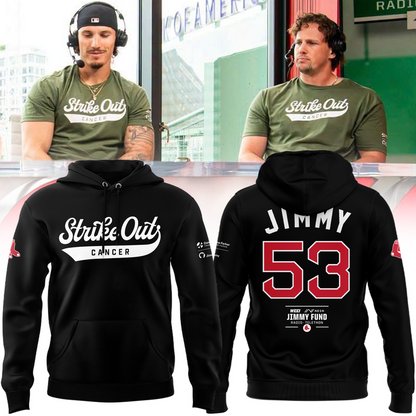 Limited Edition Boston Red Sox "Strike out cancer" Black Hoodie 2026