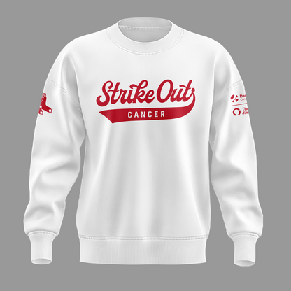 Limited Edition Boston Red Sox "Strike out cancer" White Sweat 2026