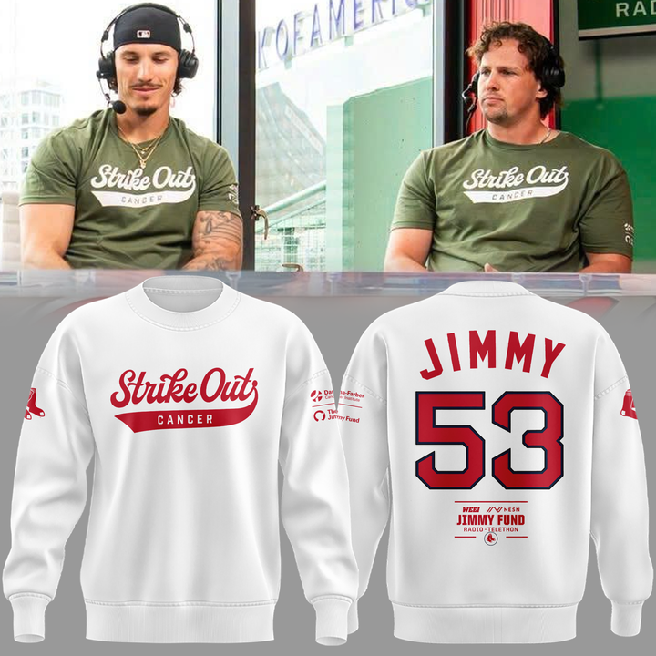 Limited Edition Boston Red Sox "Strike out cancer" White Sweat 2026