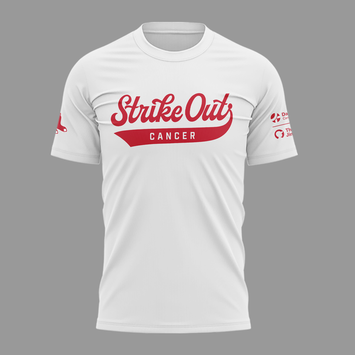 Limited Edition Boston Red Sox "Strike out cancer" White Tshirt 2026
