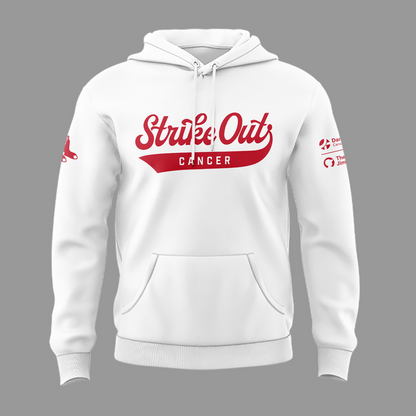 Limited Edition Boston Red Sox "Strike out cancer" White Hoodie 2026