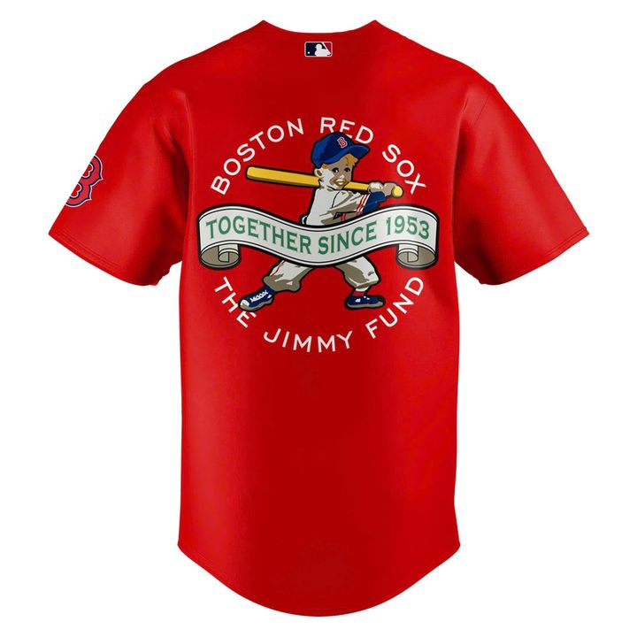 Unisex Red Boston Red Sox 2026 Strike Out Cancer Jimmy Fund Baseball Jersey