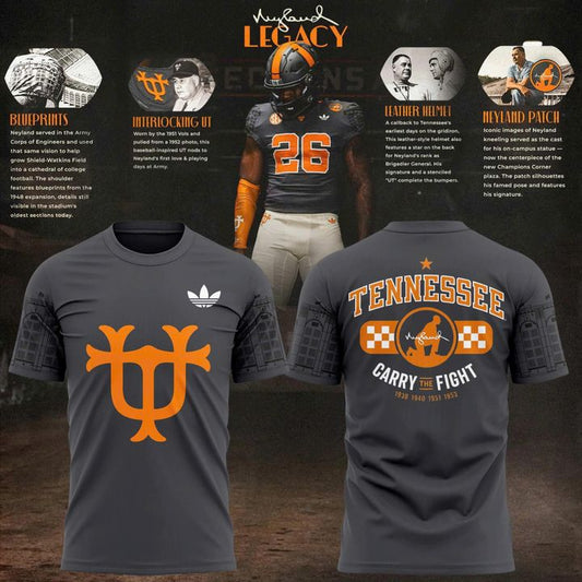 Unisex Adidas Charcoal Tennessee Football Neyland Legacy Special T-shirt