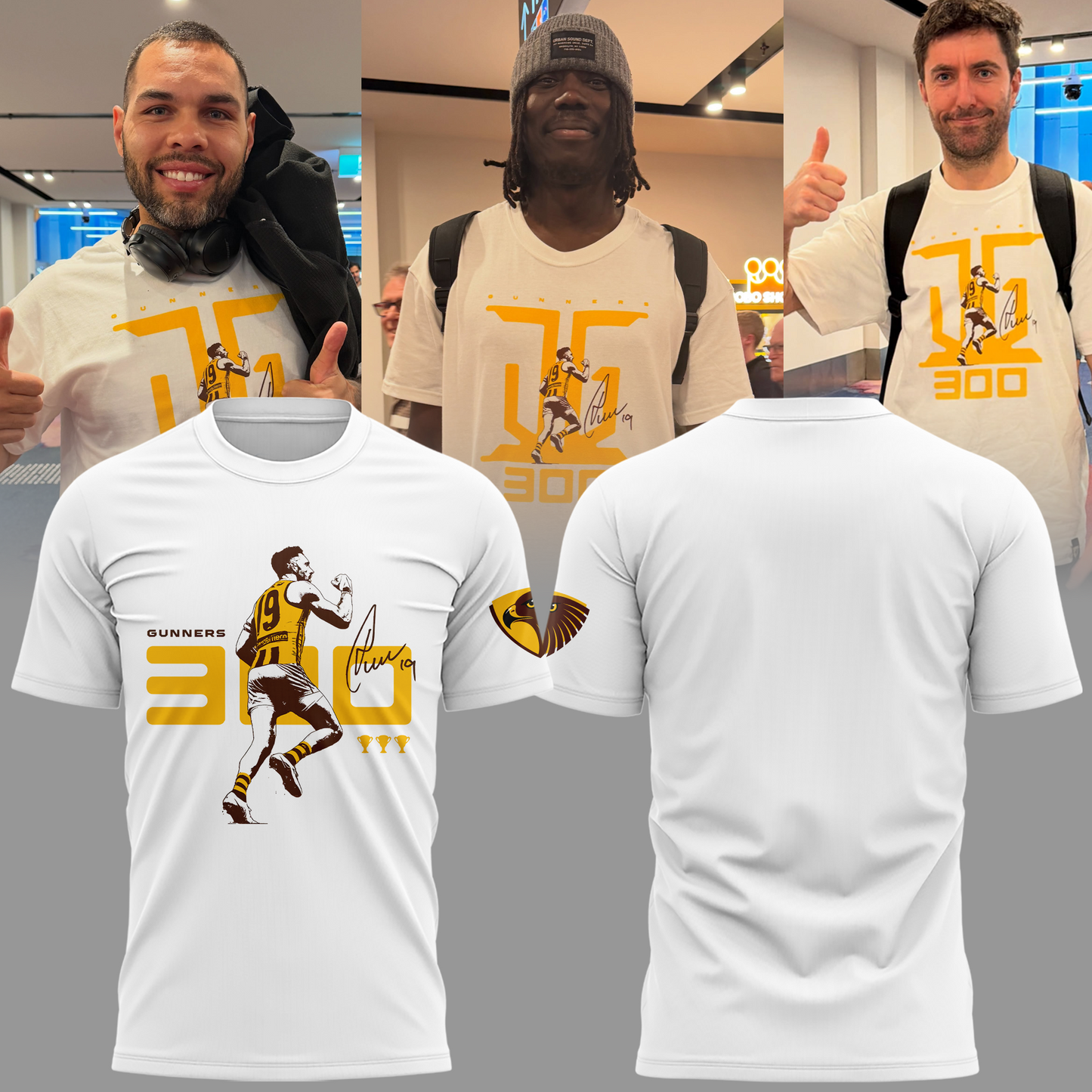 Limited edition Gunners 300th games T-shirt