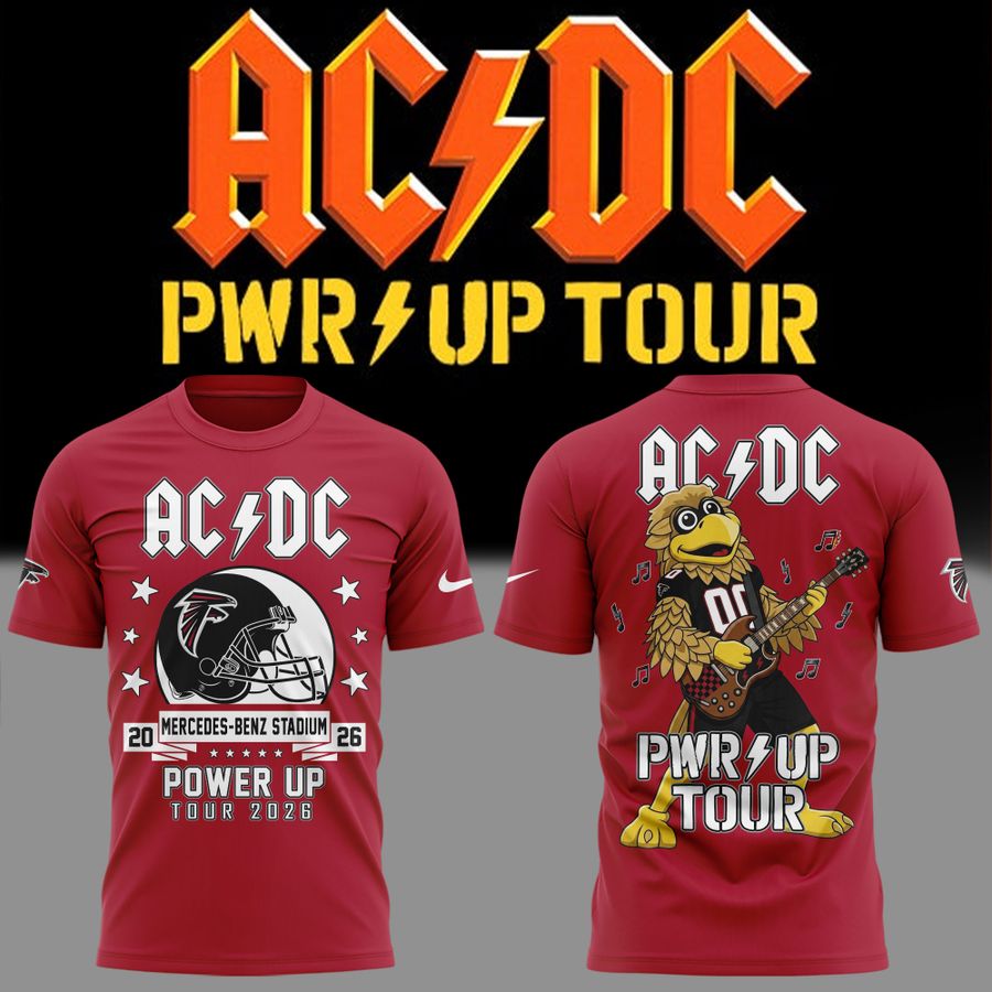 Special Mascots Atlanta Falcons x AC/DC - Power Up Tour 2026 T-Shirt