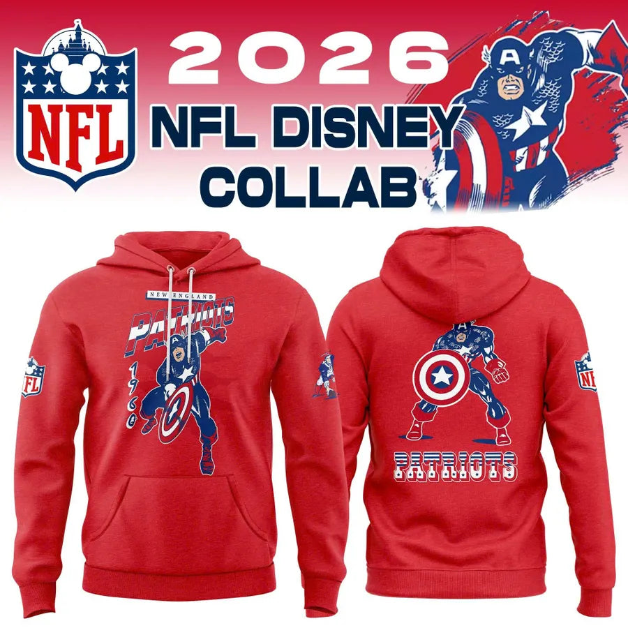 Limited Edition Disney x Patriots Collaboration Graphic Hoodie