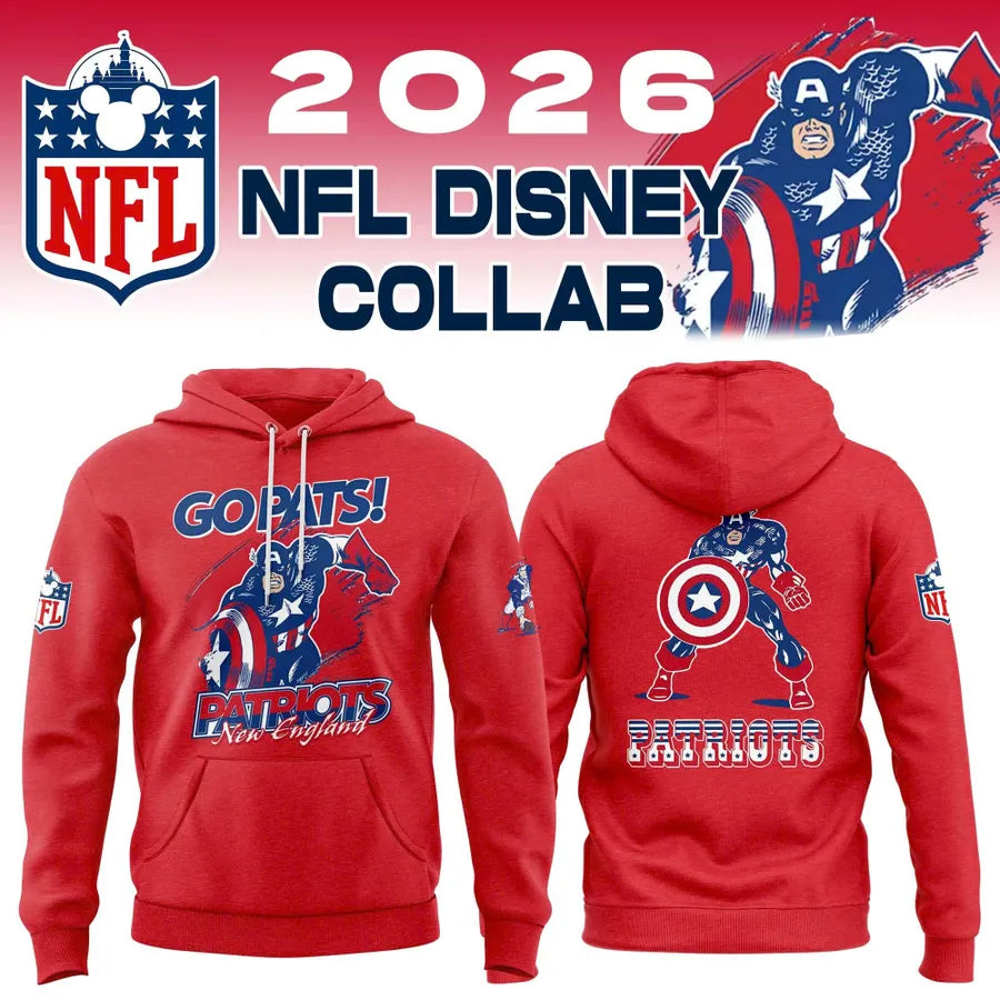 Limited Edition Disney x Patriots Collaboration Graphic Hoodie