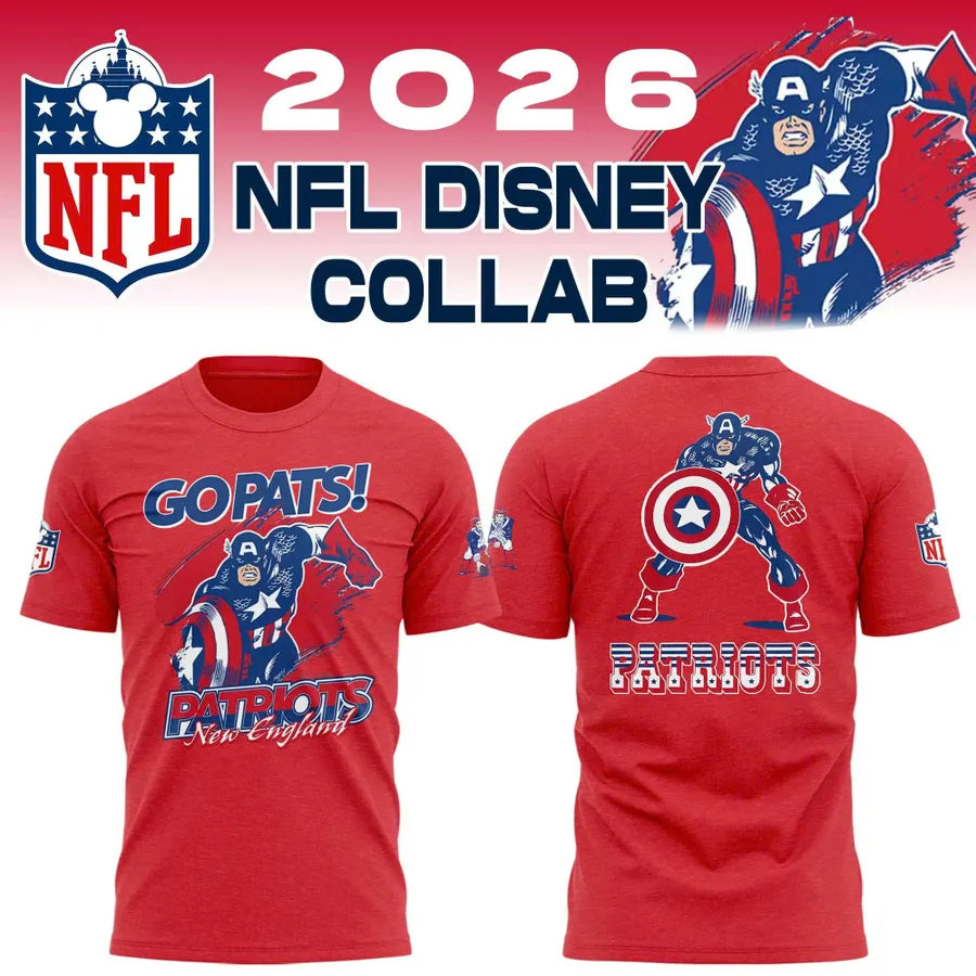 Limited Edition Disney x Patriots Collaboration Graphic Shirt